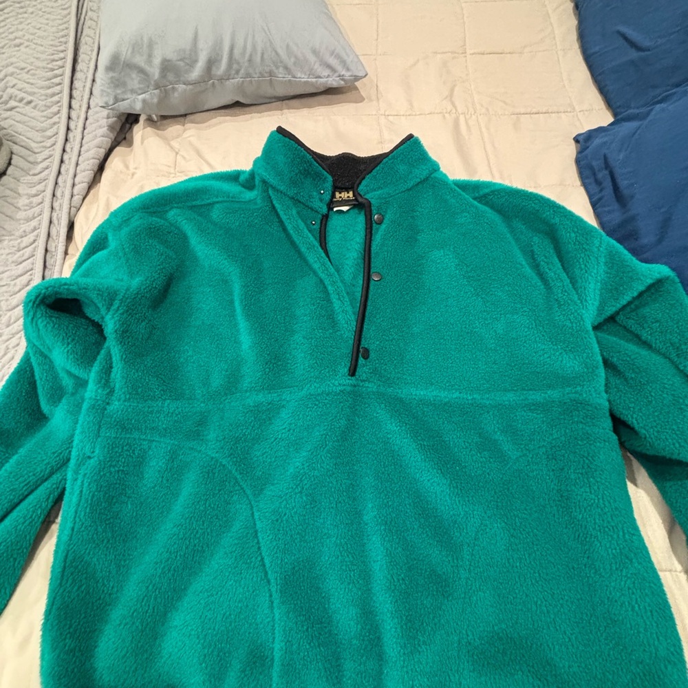 Helly Hansen Men's Zip-Up Sweater in Teal